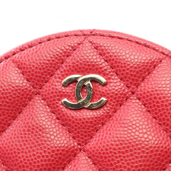 Chanel Matelasse Round Shoulder Bag Calfskin Leather Red - Picture 6 of 9